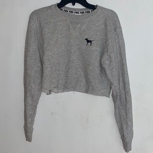 PINK crop sweatshirt
